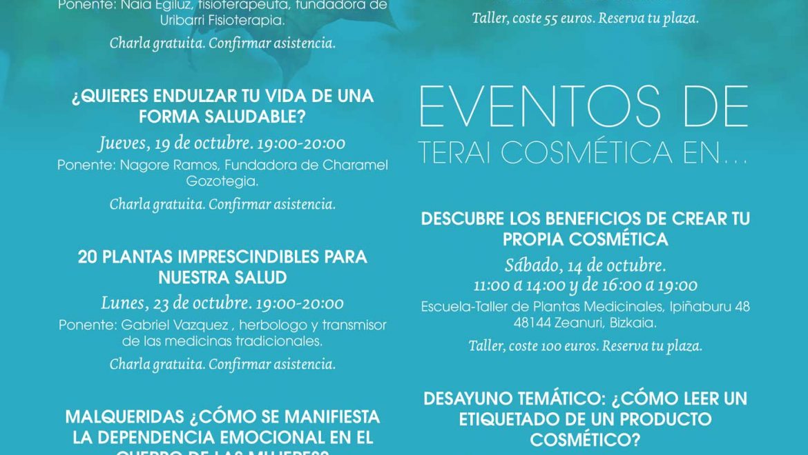 Charlas y Talleres durante el mes de noviembre