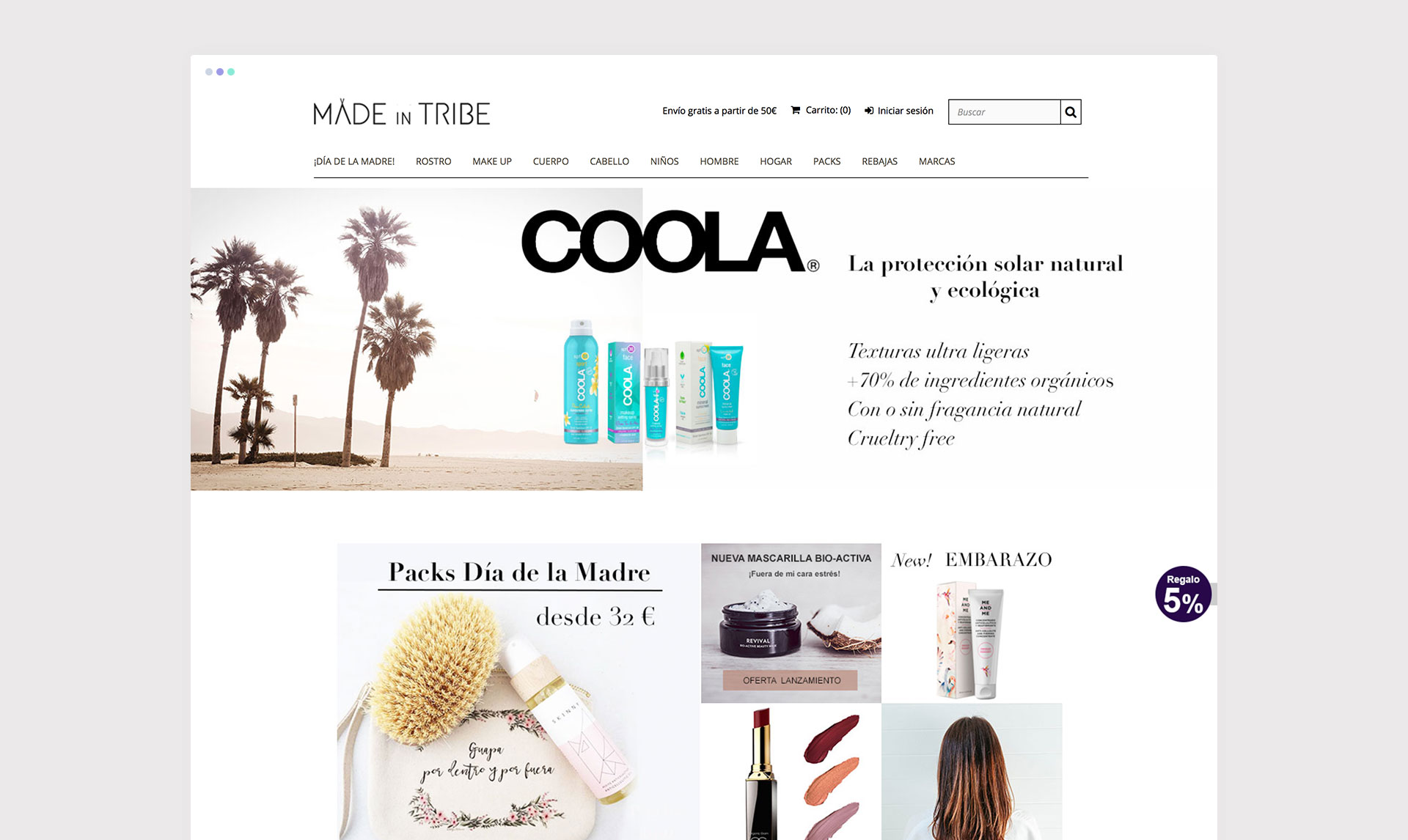 Made in Tribe, tienda online de venta de cosmética natural en La Rioja