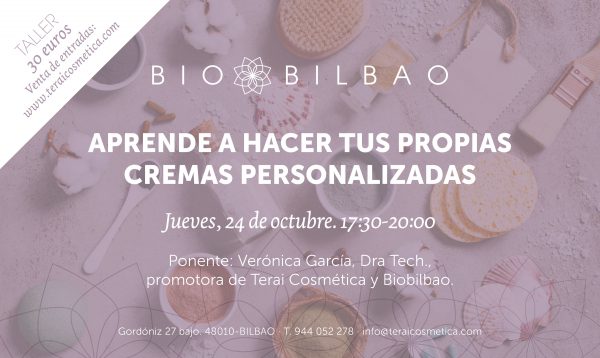 Talleres y charlas en Terai cosmetica natural en Bilbao