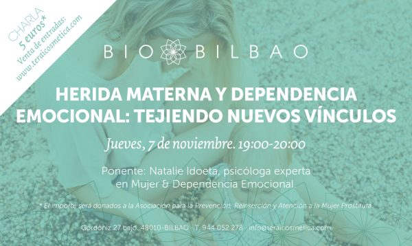 terai cosmetica natural realiza talleres y charlas sobre dependencia emocional en Bilbao